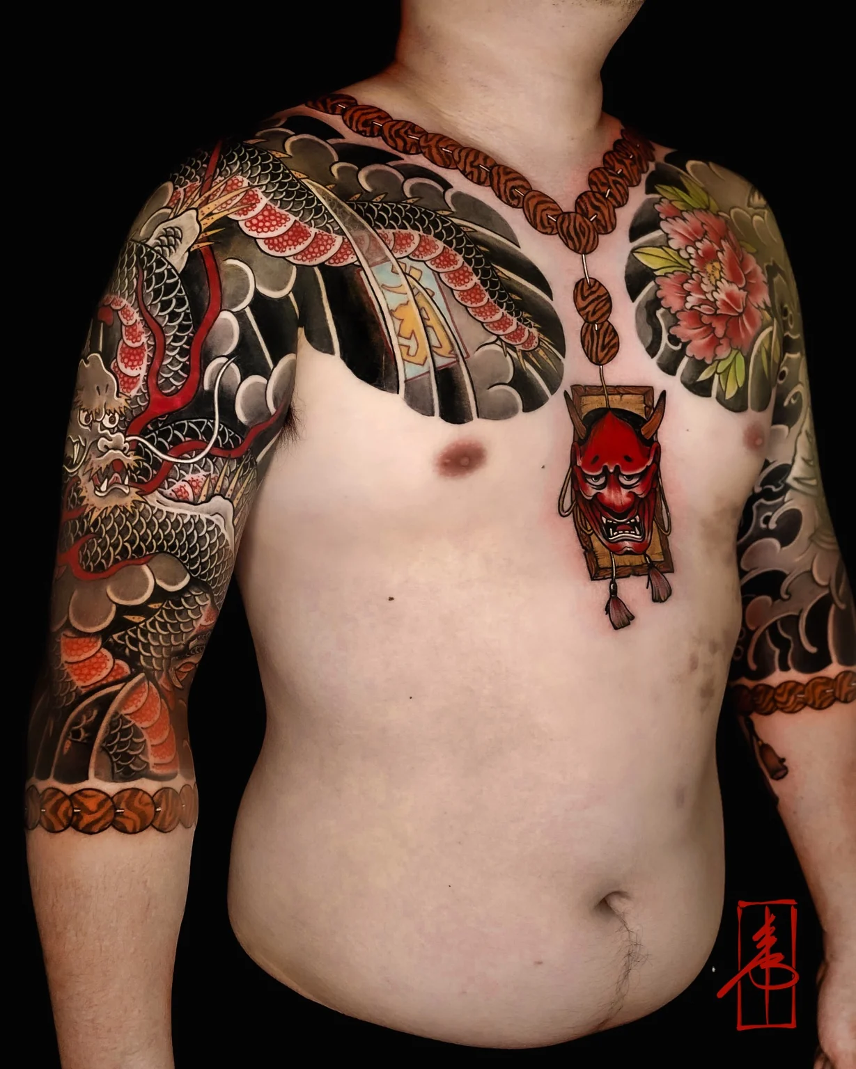 Japanese traditional Irezumi tattoo by SSAB in Seoul